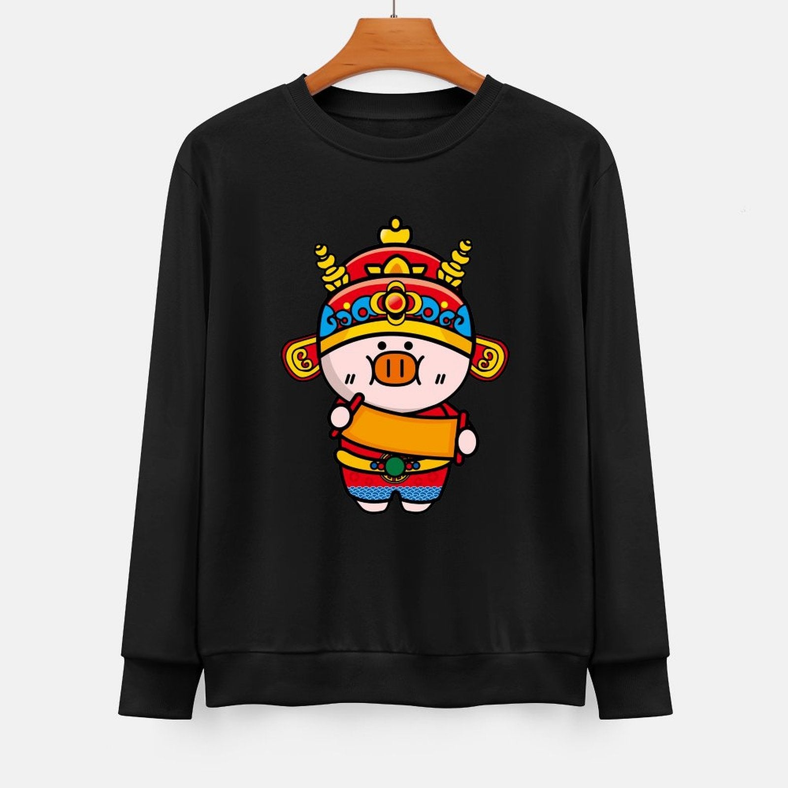 Front Patterned Long Sleeve TopTimeless Clean